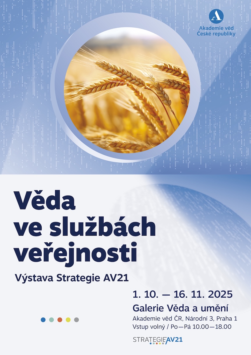 Plakát k výstavě Věda ve službách veřejnosti