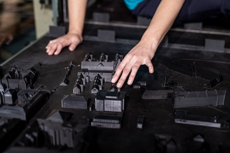 Maketa Legerovy ulice Maketa Legerovy ulice